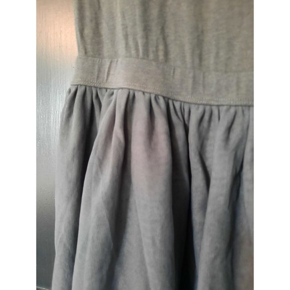 United Colors of Benetton womens grey midi scoop neck fit and flare dress size S - Picture 2 of 12